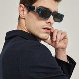 Close-up detail view of Louis Vuitton unisex sunglasses