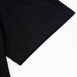 Close-up detail shot of Louis Vuitton cotton t-shirt with monogram-inspired silhouette