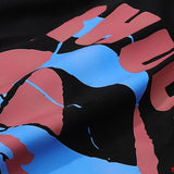 Close-up detail shot of Rhude luxury clothing with tailored silhouette
