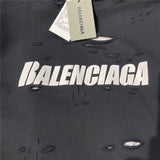 Close-up of Balenciaga designer clothing craftsmanship