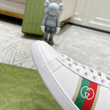 Gucci neutral cream luxury sneakers view 4 streetwear statement look