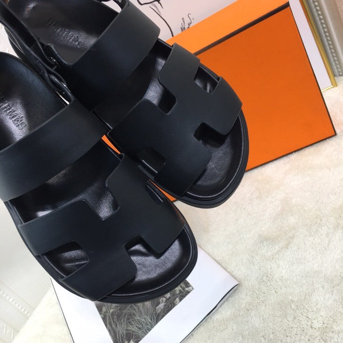 Hermès Chocolate Brown Slip-On Sneakers - Angled View