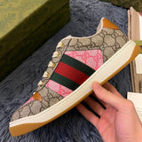 Gucci fresh white-and-black luxury sneakers view 4 signature lace-up style