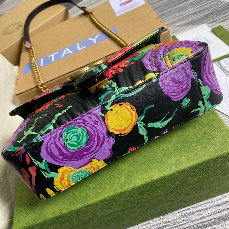 Top view of signature polished women's handbag – women's luxury handbag