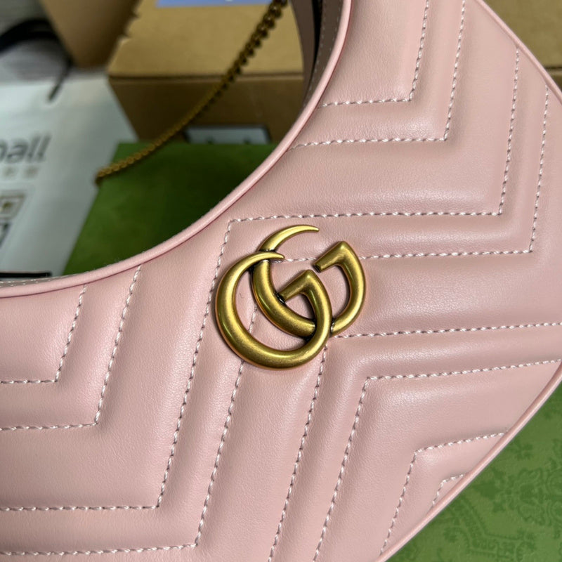 Side profile of refined classic women's handbag – women's luxury accessory