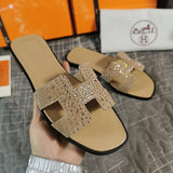 Hermes sandals Style 145 - texture and material detail