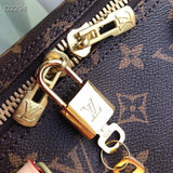 Side profile of signature premium women's handbag – women's luxury accessory