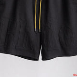 Full styled look of Rhude luxury clothing with everyday silhouette