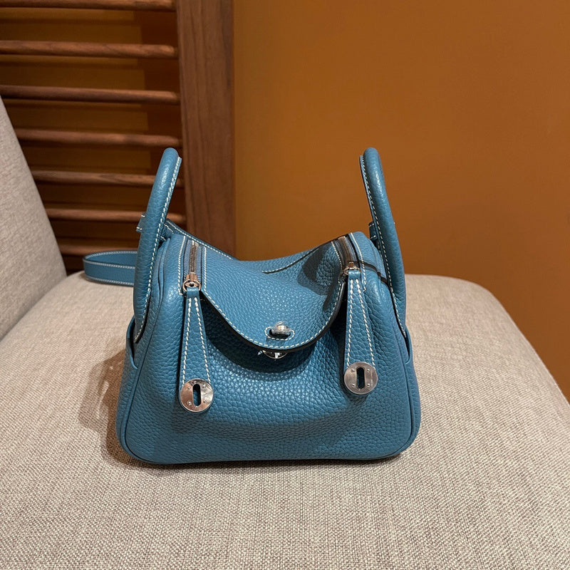 Close-up detail of structured bag design