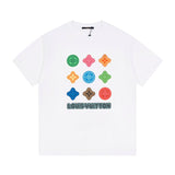 Close-up detail shot of Louis Vuitton cotton t-shirt with contemporary cut