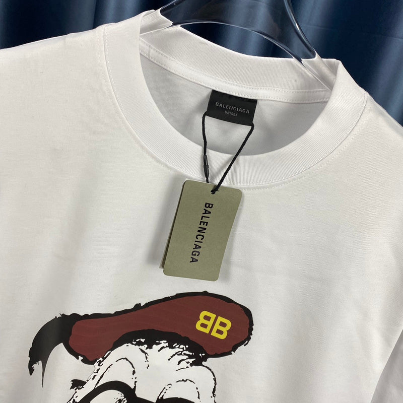 Balenciaga t-shirt close-up — premium authentic designer style