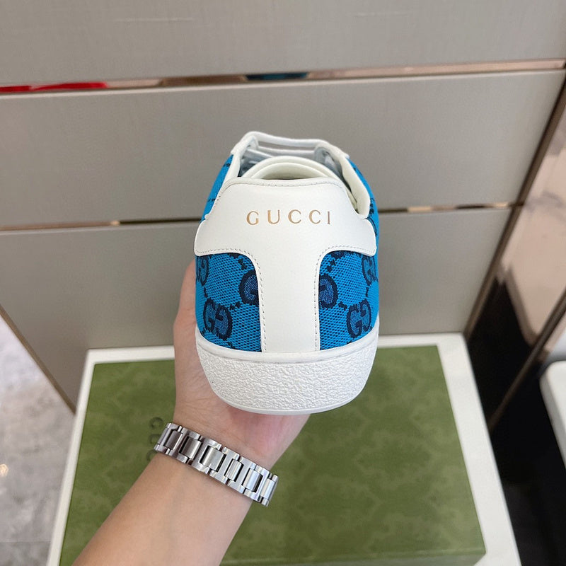 Gucci neutral cream luxury sneakers view 5 sleek tonal finish