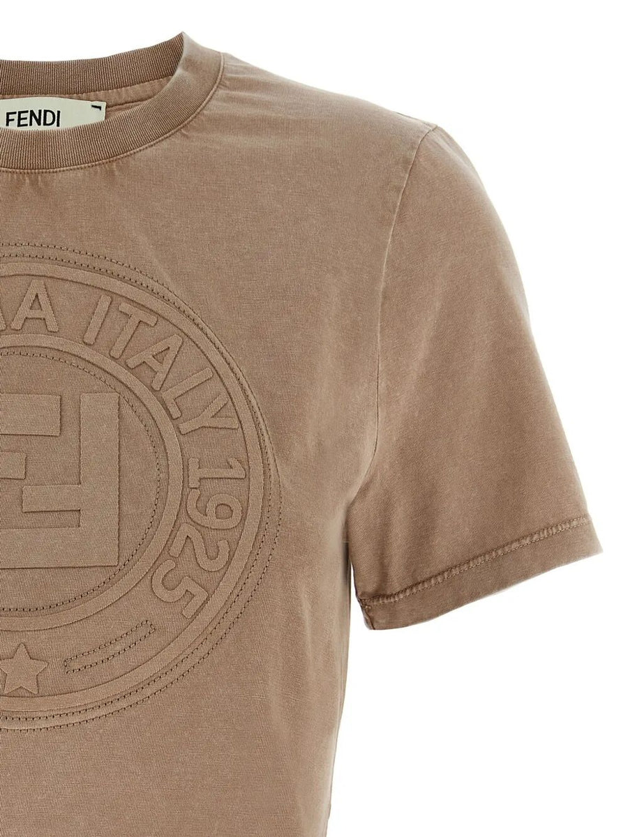 Close-up of Fendi clothing hardware and fine stitching