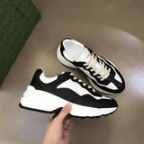 Gucci stone beige luxury sneakers view 7 bold athletic profile
