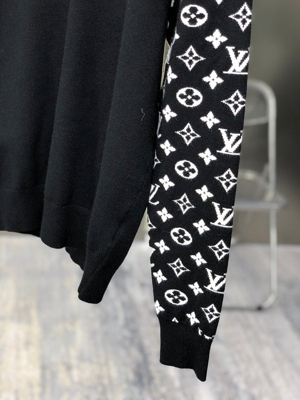 Full styled look of Louis Vuitton luxury clothing with tailored silhouette