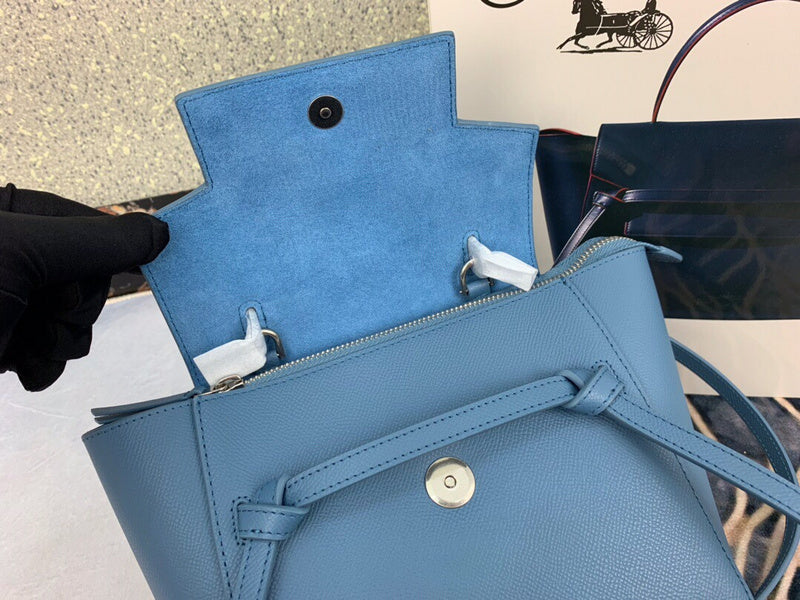 Side profile of classic refined women's handbag – women's designer-style accessory