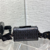 Front view of structured sleek women's handbag – women's luxury accessory