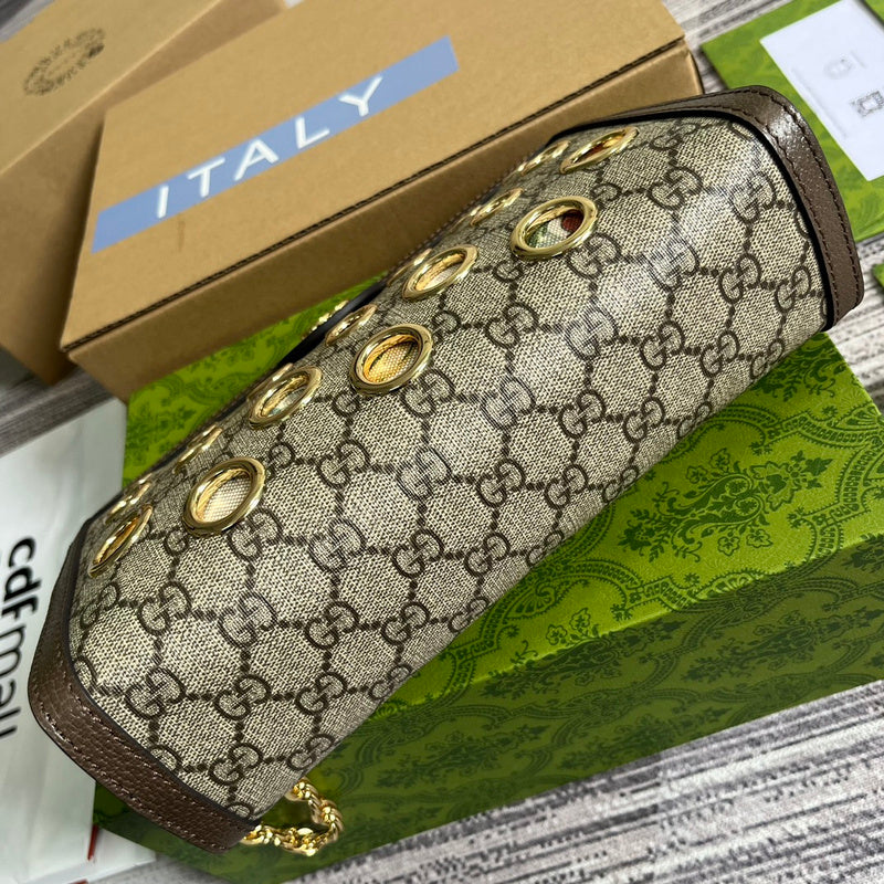 Interior view of signature structured women's handbag – women's designer-style accessory