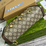 Interior view of signature structured women's handbag – women's designer-style accessory