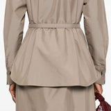 Close-up of Fendi cocktail dresses hardware and fine stitching