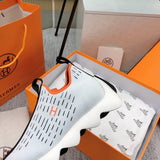 Hermes shoes Style 327 - back heel detail (alternate angle)