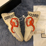 Gucci stone beige luxury sneakers view 8 classic court silhouette