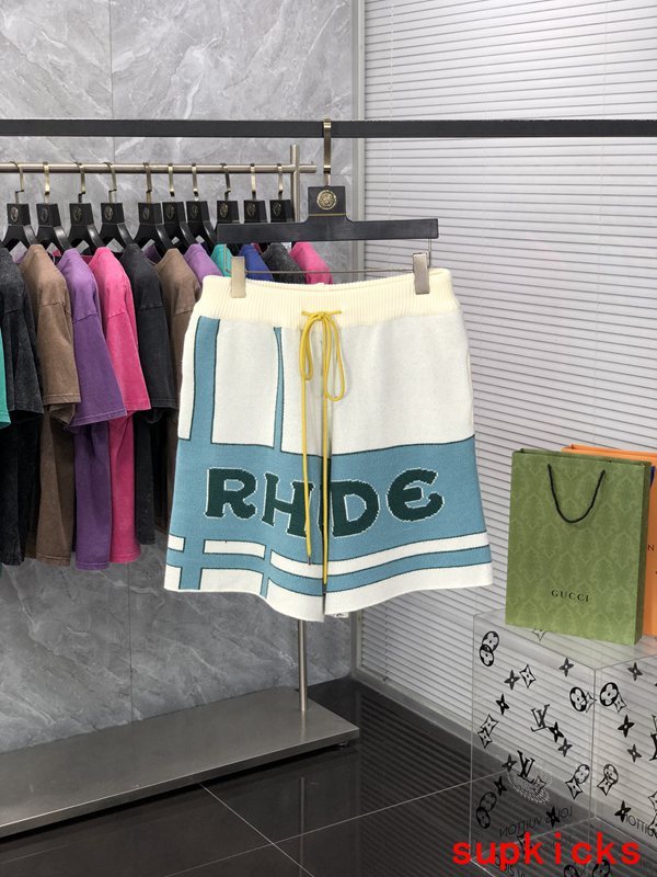 Back view of Rhude luxury clothing with relaxed-fit cut