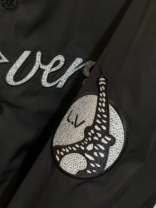 Full styled look of Louis Vuitton luxury clothing with label-forward styling