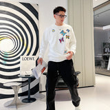 Front view of Louis Vuitton luxury clothing with contemporary cut