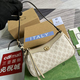 Side view of versatile structured handbag