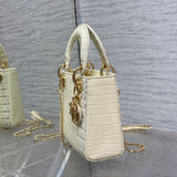 Front view of statement sleek women's handbag – women's luxury handbag