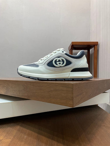 Gucci tonal black luxury sneakers view 11 premium leather build