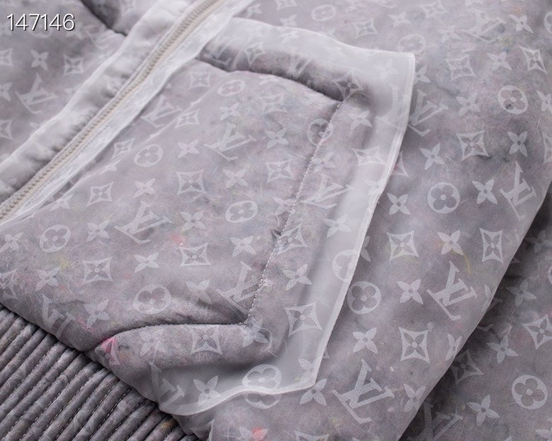 Full styled look of Louis Vuitton luxury clothing with tailored silhouette