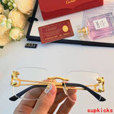 Close-up detail view of Cartier unisex sunglasses