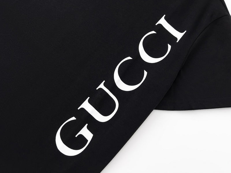 Front view of Gucci luxury clothing with runway-inspired design