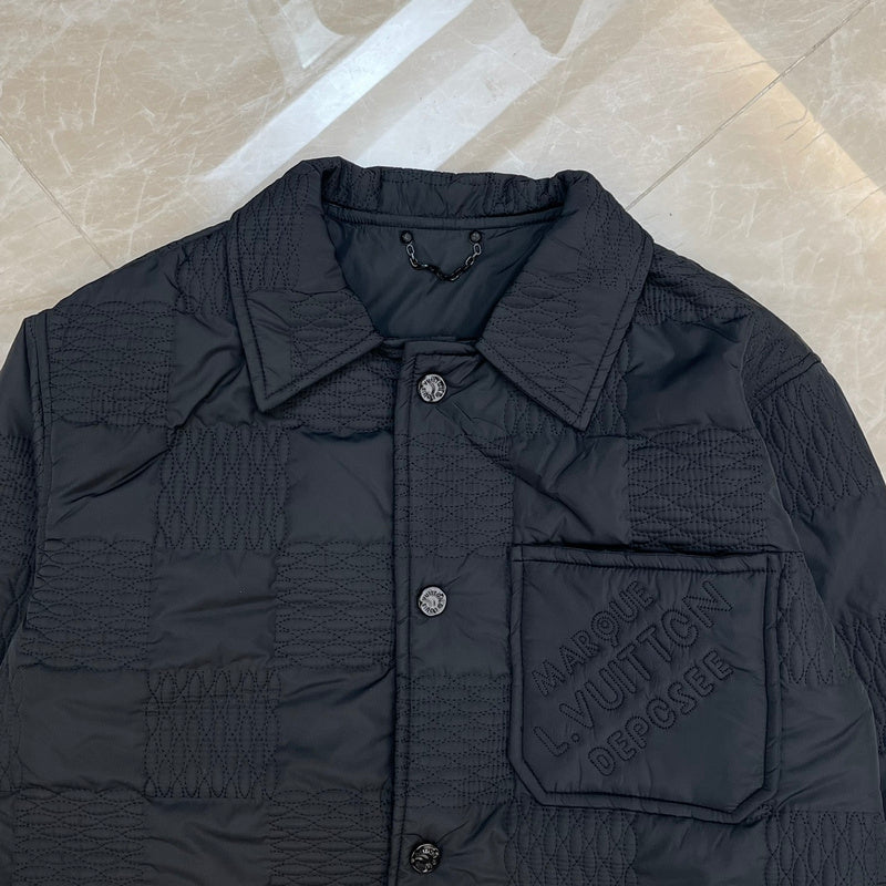 Full styled look of Louis Vuitton luxury clothing with everyday silhouette