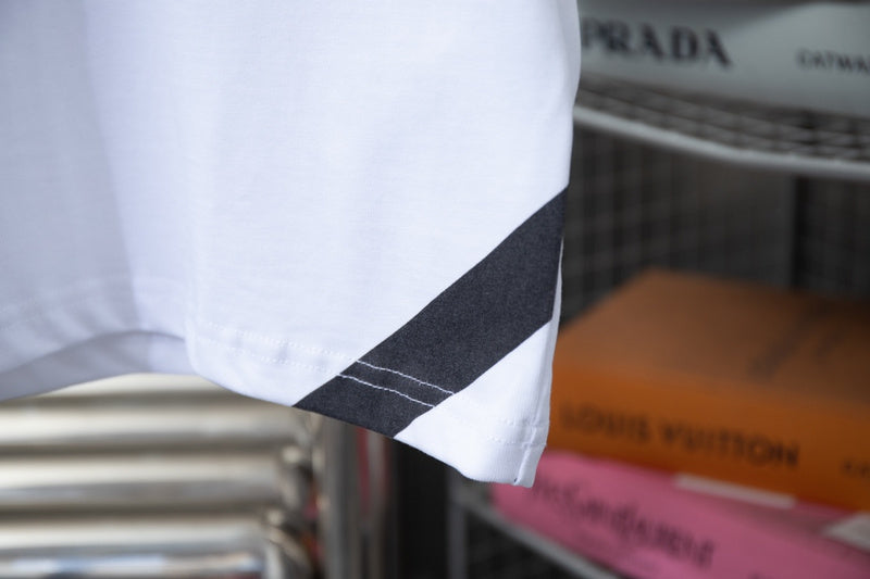 Front view of Louis Vuitton cotton t-shirt with signature branding