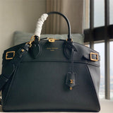  graceful top-handle bag styled with outfit 30