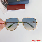 Close-up detail view of Cartier unisex sunglasses