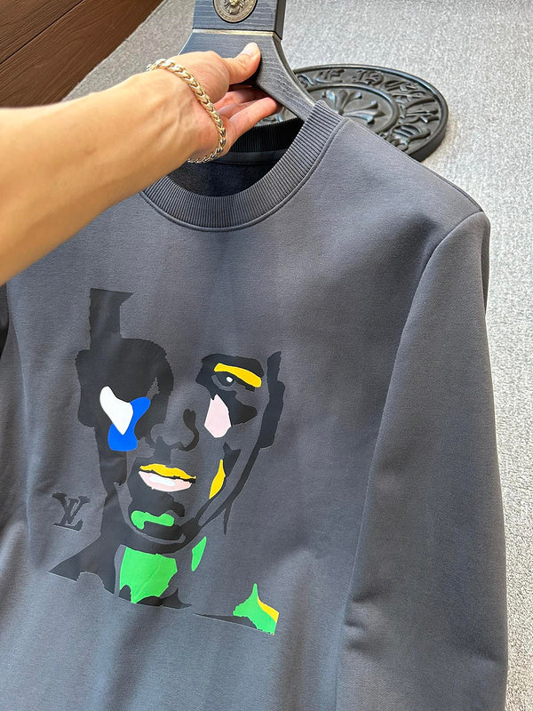 Flat lay presentation of Louis Vuitton luxury clothing with tailored silhouette