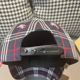 Close-up detail view of Burberry unisex cap