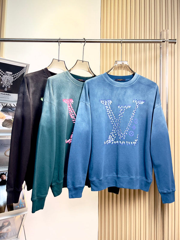 Back view of Louis Vuitton luxury clothing with everyday silhouette