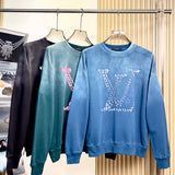 Back view of Louis Vuitton luxury clothing with everyday silhouette