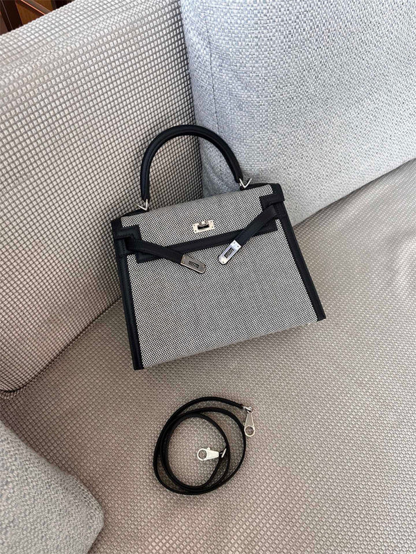  crossbody bag close-up of hardware and finish