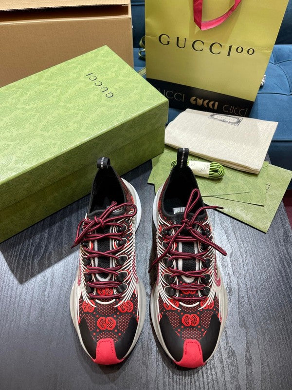 Gucci two-tone luxury sneakers view 10 sleek tonal finish