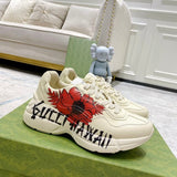 Gucci muted earth tones luxury sneakers view 10 cushioned comfort fit