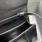 Bold Faux Leather Handbag - Sleek Minimalist Lines | Women's Fashion Handbag #619 - texture close-up (image 9) of designer-inspired handbag