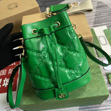 Side view of contemporary structured handbag