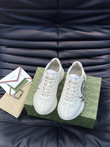 Gucci stone beige luxury sneakers view 11 premium leather build