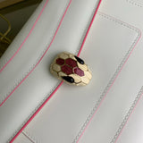 Structured Faux Leather Handbag - Polished Finish | Women's Premium Handbag #1714 - styled full view (image 7) of designer-inspired handbag